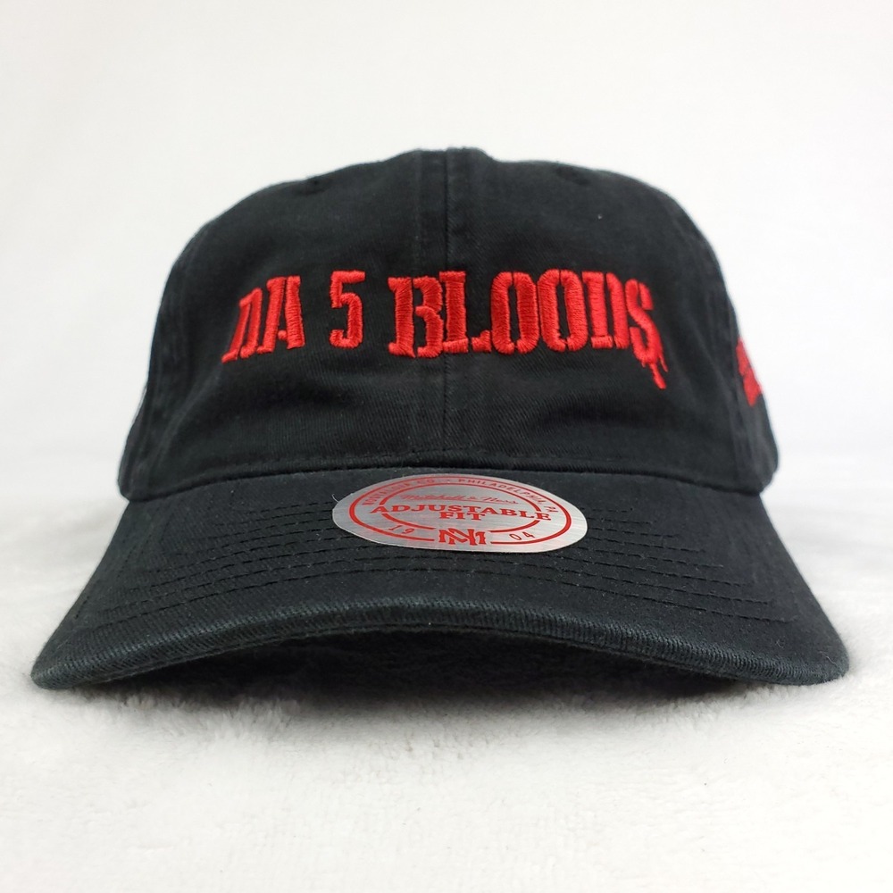 Da 5 Bloods Mitchell & Ness Collab Dad Hat Cap Embroidery Logo Spike Lee NWT - Picture 2 of 8